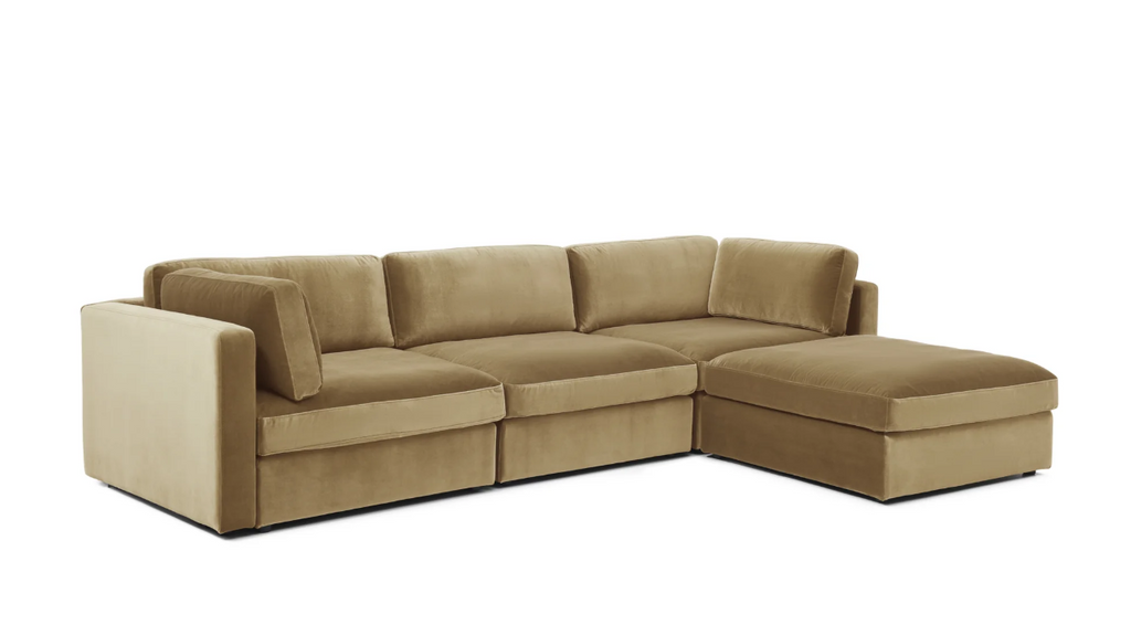 Harmony Beige Sectional Chaise Sofa