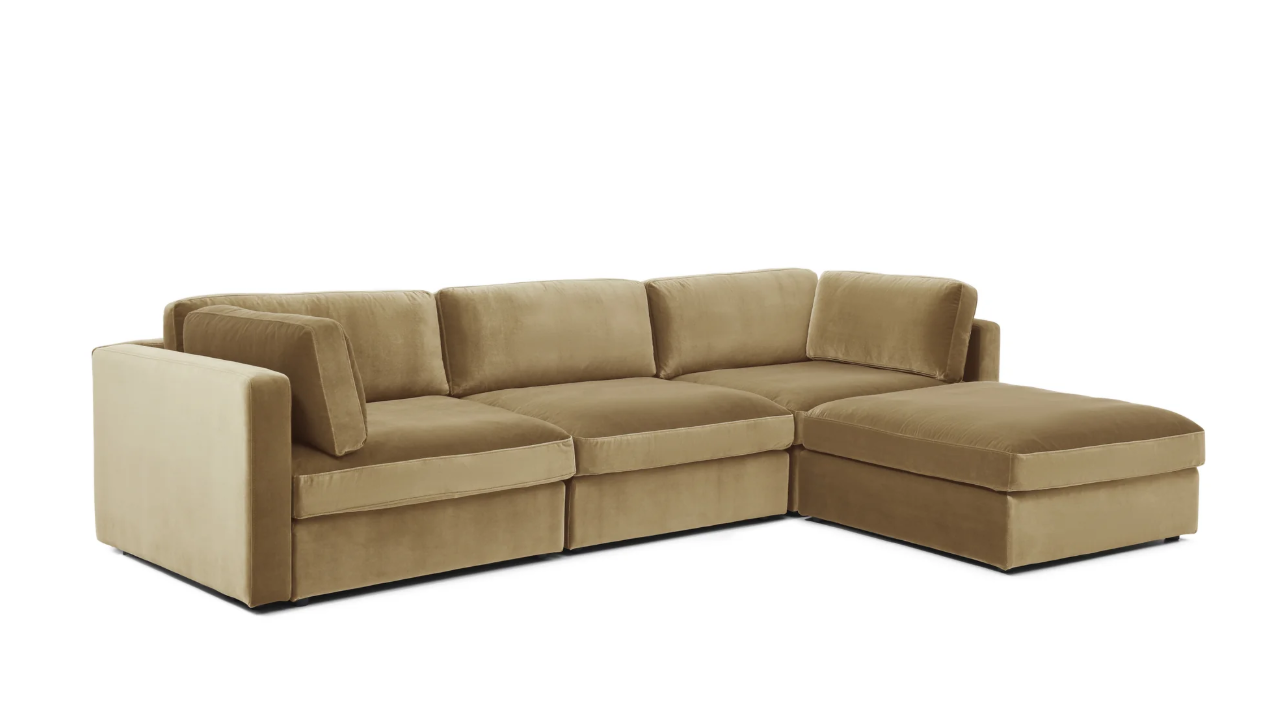 Harmony Beige Sectional Chaise Sofa