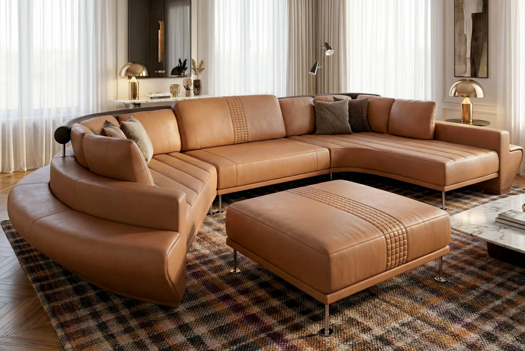The Helix Horizon Leather Sectional