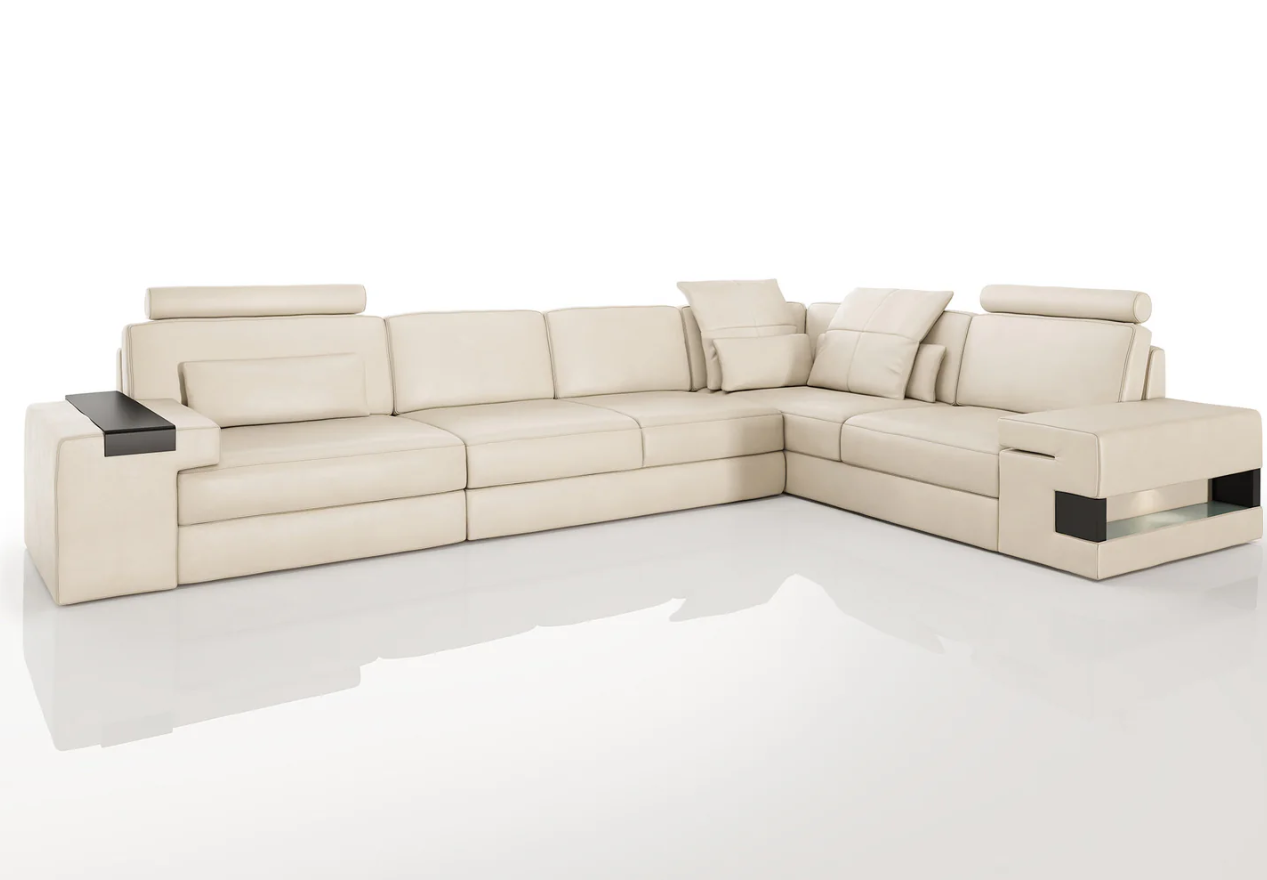 The Ultimate Statement leather L-Sectional